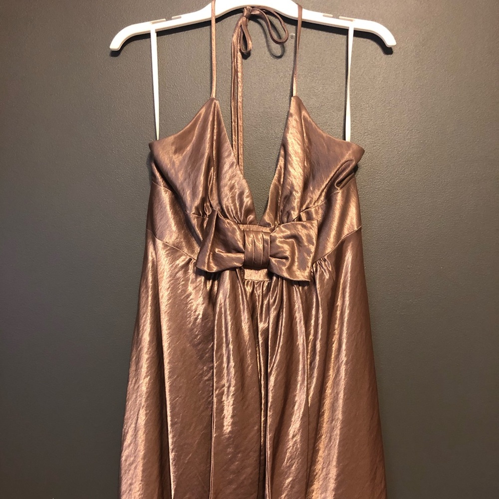 Bronze cocktail dress